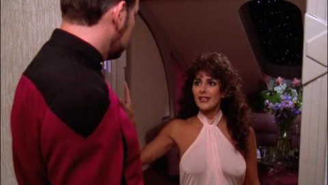 Marina Sirtis - Nudity in Star Trek: The Next Generation s06e03 (1992)