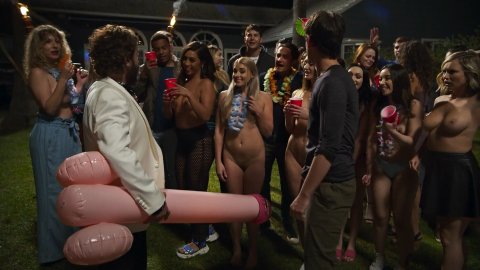 Aimee Teegarden, Lily Drew Detwiler, Charlotte McKinney, Liz Katz - Nudity in Guest House (2020)