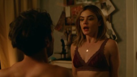 Lucy Hale - Nudity in A Nice Girl Like You (2020)